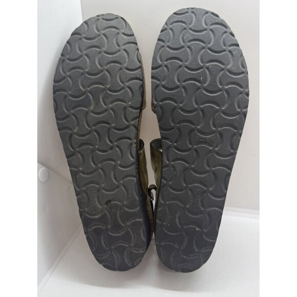 Naot Kelly Brushed Gold Leather Strappy Platform Sandal Sz 39 EU 8 US Rhinestone - Picture 6 of 7